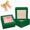 Bakepacker Bakepacker 36pcs 10x10x5 Inches Deep Green Cake Boxes with