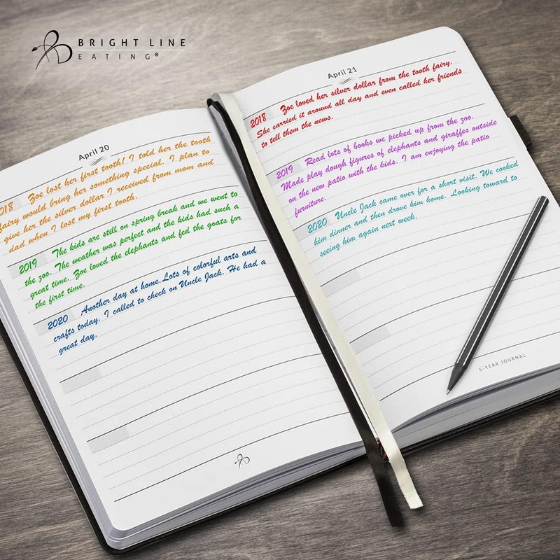 Bright Line Eating 5 Year Journal - Vegan Leather Journal