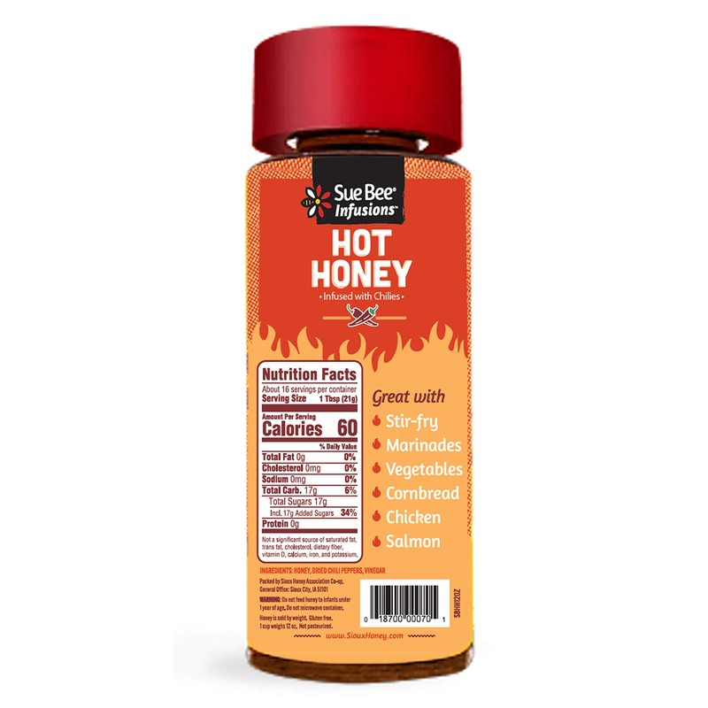Sue Bee Naturally Flavored Hot Honey Chili Infused For Ribs,