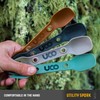 Uco 27012 Outdoor Camping Outdoor Cutlery Utility Spoke 2pac Gold/Sky