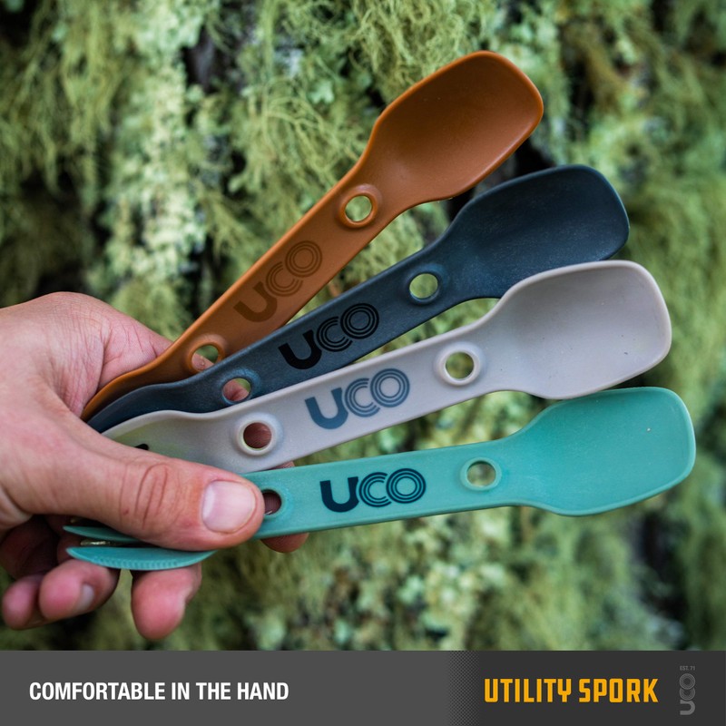 Uco 27012 Outdoor Camping Outdoor Cutlery Utility Spoke 2pac Gold/Sky