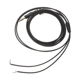 TEHAUX 1PC Upgrade Earphone Repair Cable Black TPE Headset Wire with Cores Oxygen Copper for DIY Headphone Repair and Replacement