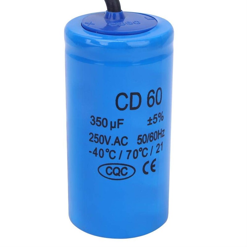 Fafeicy CD60 Start Capacitor, 250V AC 350uf Run Capacitor, 350MFD