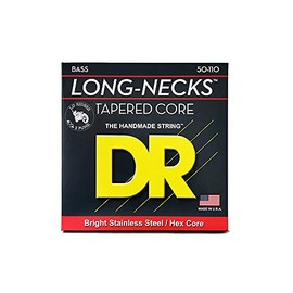 DR Strings TEH50 50-110 Heavy Set Handmade Long Neck Taper Stainless Steel Coated Strings