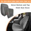 Slakerbe Driver Bottom Cloth Seat Cover, Bottom & Top Back