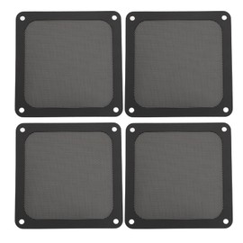 PC Fan Dust Filter, 4 Pieces, PVC, 120 x 120 mm, Computer Fan Filter Grille with Screws, Magnetic Frame, PC Fan Dust Net, PC Cooler Filter, Dustproof Computer
