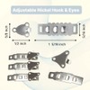 Adjustable Nickel Hook & Eyes Sewing Hooks and Eyes Closure