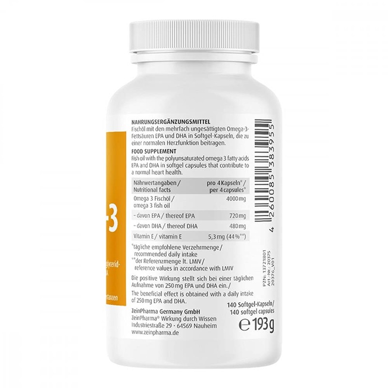 Omega-3 Sea Fish Oil 1000 mg Capsules