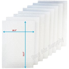 RAYAIR SUPPLY 20x24 Cimatec Airscreen 1000 1" Air Cleaner Replacement Filter Pads 20x24 Refills (4 Pack)