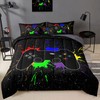 BDUCOK 5 Pieces Gamer Comforter Set for Boys Gaming Bedding