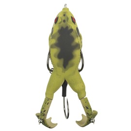 Lunkerhunt 小道具 カエル キノピオ - リアルなデザインのフィッシングルアー 魚の中のプロップアクションコール バスとパイクに最適 中空ボディの淡水ルアー 重量½オンス 長さ3.5インチ