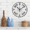xigua Evil Eye Wall Clock, Silent Non Ticking 10 Inch
