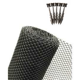 EraGreen Lawn Protection Gate 2 m Width (Sold by the Metre) 2 Free Ground Anchors - Stable & Accessible with Weight 660 g/m² | Lawn Grid for Garden, Driveway, Chicken Run & Embankment | Robotic