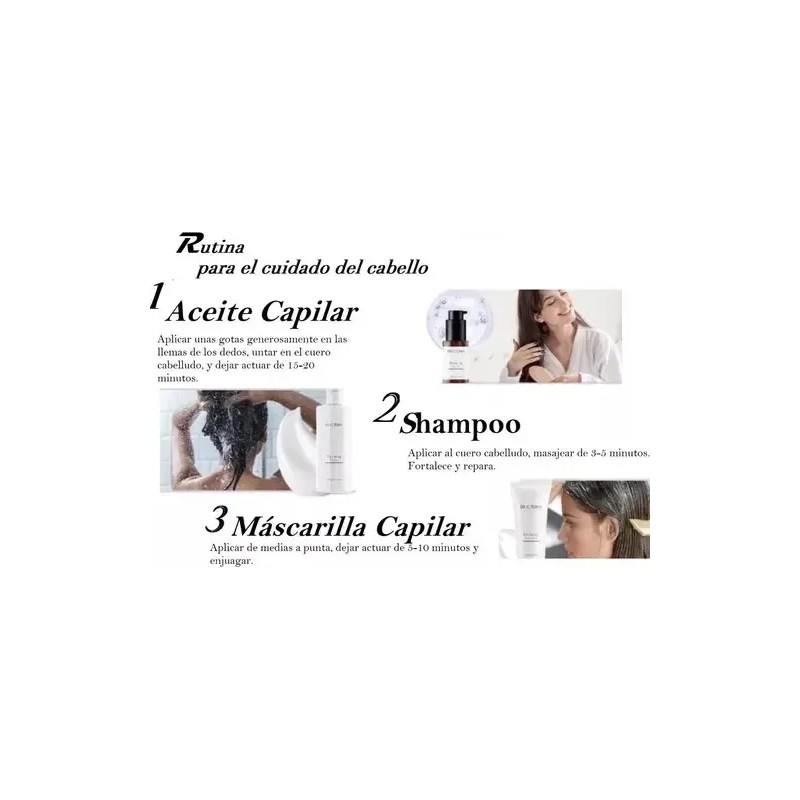 Set Reviving Farmasi Shampoo, Mascarilla Y Aceite De Ajo