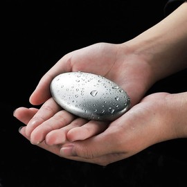 Silver Stainless Steel Soap Rub Odor Remover Absorber Eliminating Odor Smell Kitchen Bar,Holders and Dispensers