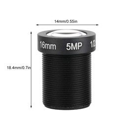 5MP High Definition EIN Prime Objektiv Ersatz Kameraobjektiv Objektiv Weitwinkel Linse Linse Sicherheitskamera Objektiv mit schnell fokussierenden Montage für meisten Kamera