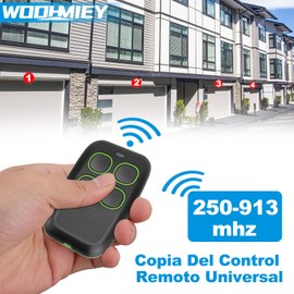 WODHMIEY 4PCS Control Universal Portón Eléctrico 250-913MHz, Soporta 433.92 MHz, Clonador Multifrecuencia, Control Remoto Portón Eléctrico Largo Alcance para Puertas Garaje, Portones Automáticos
