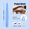 Professional 4-Piece Eyebrow Tweezers Set - Precision Hair Removal Tools