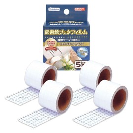 Debika Picture Book Repair Tape, Clear, Width 2.0 x 16.4 ft (5 x 5 m), Library Book Film, UV Protection, Set of 4