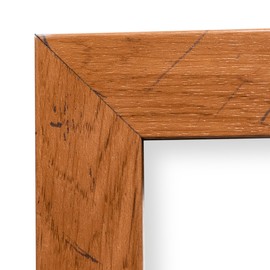 US Art Distressed Oak 13x20 Frame 1.25 inch Picture Frame with Shatterproof UV Blocking Plexiglass and Preinstalled Vertical & Horizontal Hangers for Wall, American Made 20x13 Frame Frames