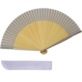 TOuWA Women's Men's Folding Fan, Bamboo Ribs, Japanese Pattern, Lightweight, Japanese Souvenir, Festival, Fireworks Display, New Year's Party, Recital, Yukata, Kimono, Japanese Accessories, Kabuki