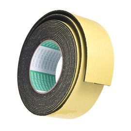 GLOKUUCA Foam Seal Tape - 1 Pack Self Adhesive Soundproof Weather Stripping Door Seal Strip Fits for Doors and Window Insulation - Foam Seal Strips- (50-mm x 2-mm x 16-ft)