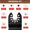 PETOX 159 PCS Oscillating Saw Blades with Sandpaper, Universal Titanium