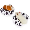 Glittme Guinea Pig Bed 2 Pack Rabbit Bed U-Shaped Bunny