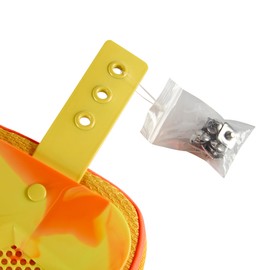 2Pcs Football Back Plate, Football Low Back Pad, Professional Rear Protector Lower Back Pads Large and Small (Yellow and Orange Dual Color, Small)