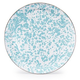 Golden Rabbit Enamelware - 20" Large Tray (Sea Glass Swirl)