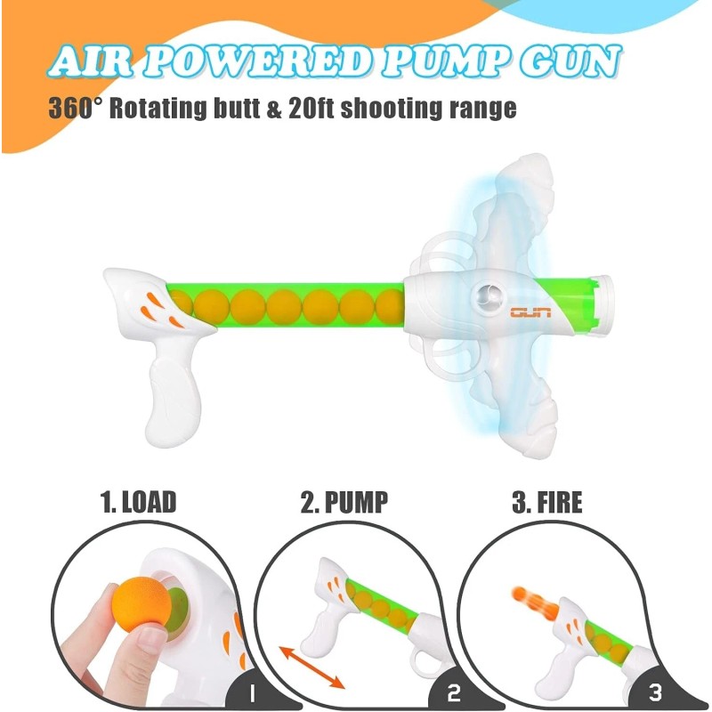 Tig Tec Game Moving Shooting Target Game Shoots Foam Balls,