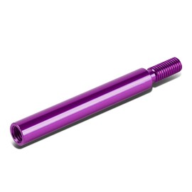 Auto Dynasty M10 x 1.5 Aluminum 3.75 inches Extend Shifter Lever Extension Compatible with Manual Transmission (Purple)