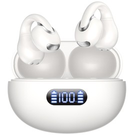 Language Translation Earbuds Real Time, IAMJOY Language Translator Earbuds Open Ear Clip-On Earbuds, Audifonos Traductores Inglés Español Language Translator Device with APP for Travel Study, White