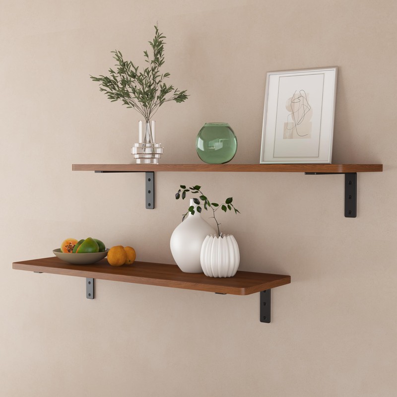 NEODROP 8-Pack 12 Inch Heavy Duty Shelf Brackets, Premium Floating