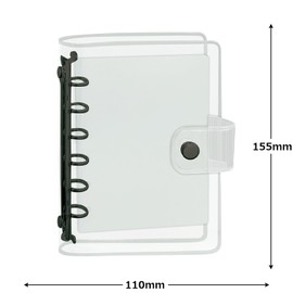 Camio Japan 231164 Seal Binder Clear Seal Binder Black