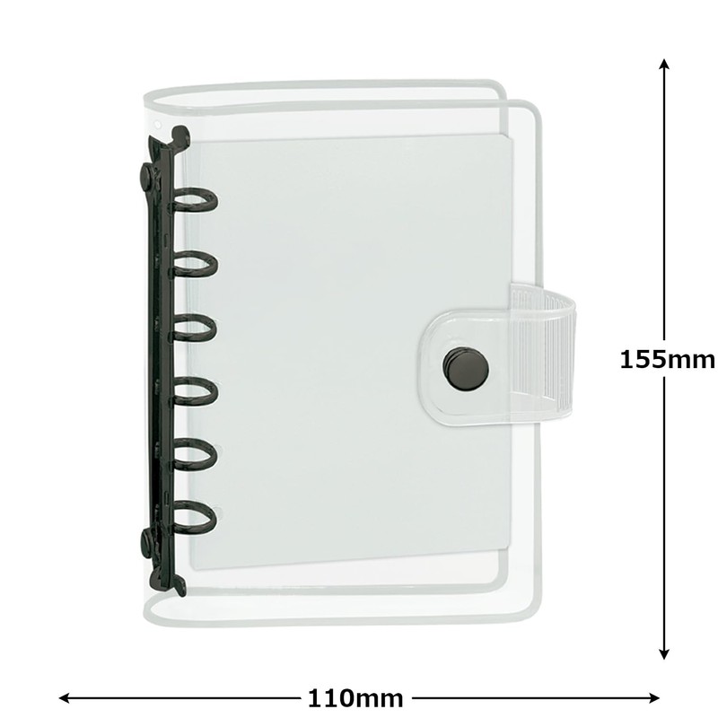 Camio Japan 231164 Seal Binder Clear Seal Binder Black