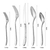 60 Piece Heavy Duty Stainless Steel Silverware Set for 12,