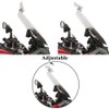 SINLIRU Universal Motorcycle Wind Deflector Clear Motorbikes Windscreen Adjustable Clip
