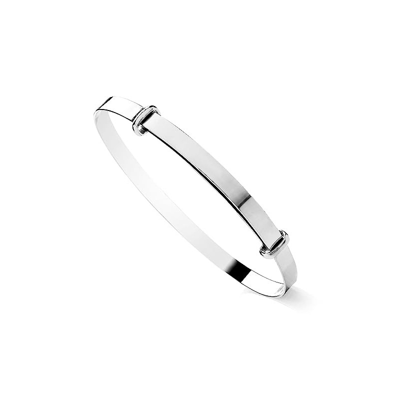 Old English Jewellers 925 Sterling Silver Plain Ladies Expanding Bangle