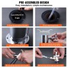 Dual Tap Stainless Steel Keg Beer Tower Dispenser with CGA320