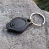 Calsgkspray Black Mini Flashlight Keychain Keychain Lightweight Mobile Black Durable