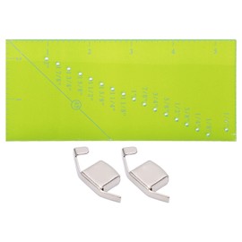 Magnetic Seam Guide Set Resistance Ruler Perforated Seam Measurement Quilting Ruler Magnetic Gauge For DIY Sewing Machine