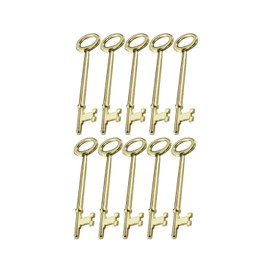 Lucky Line Skeleton Key Warded Locks & Antique Doors, 10 Pack, Notch Tip (87110)
