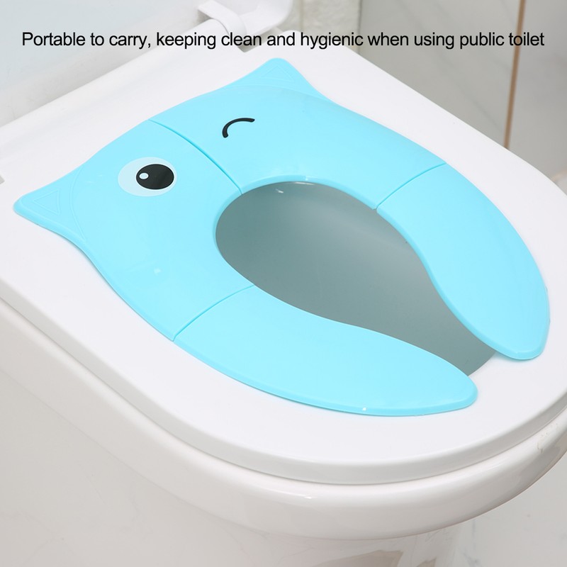 Kids Folding Potty Seat Pad Portable Travel Baby Toddler Toilet