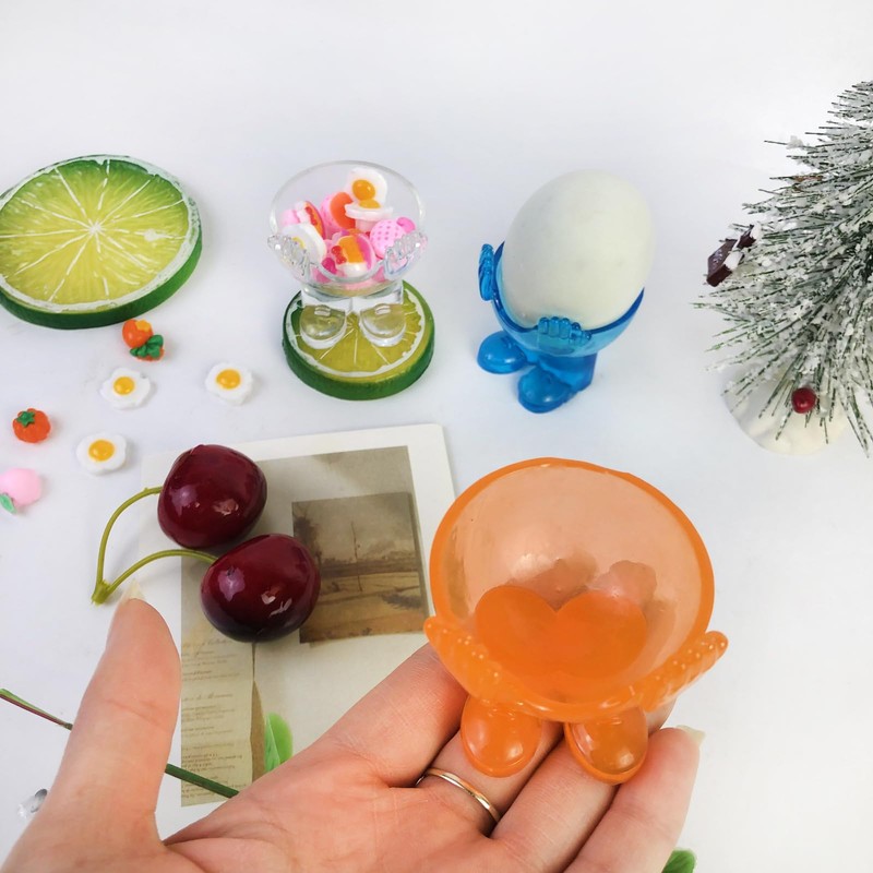 2 Pieces Egg Holder Silicone Resin Mold Egg Tray Rack