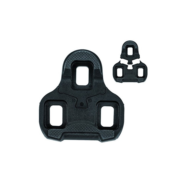 FTB VP-BLK6 2 Piece Cleat, 0° Float, Black, LOOK KEO