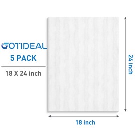 GOTIDEAL Stretched Canvases for Painting, 18x24" Inch Set of 5, Primed White - 100% Cotton Blank Art Canvas Boards for Painting for Acrylic Pouring, Oil Paint Dry & Wet Art Media