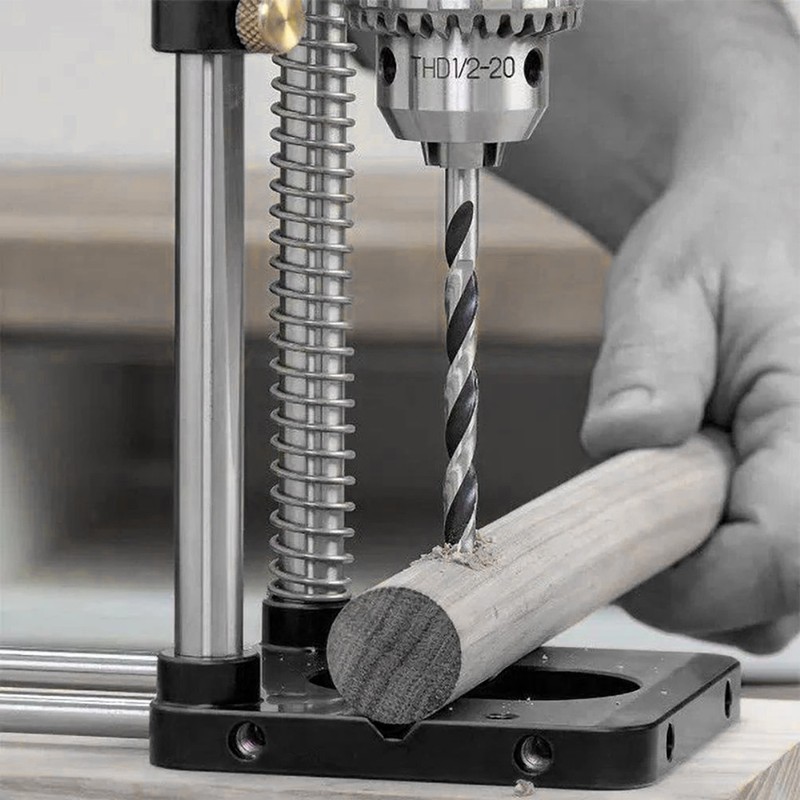 Woodworking Drill Guide Adjustable Drilling Template Hole Punch Locator for