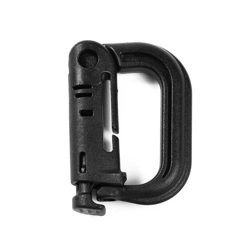 DraCra 12 Pack Tactical Gear Clips Lightweight Nylon D-Ring Locking