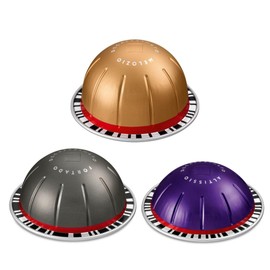 BC233 Vertuoline, The Decaffeinated Assortment - Decaf Melozio, Decaf Fortado & Decaf Altissio for a total capsules pods 30 Count